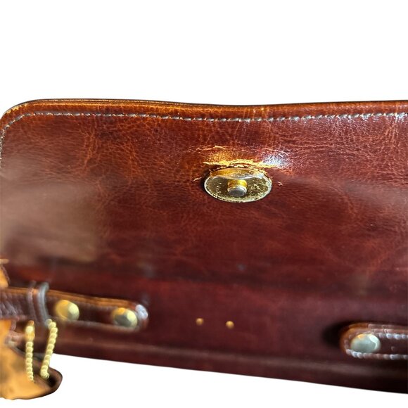 Vintage 1980’s Belle Rose Leather Handbag Very Good Condition Brown/Tan Spacious - Picture 7 of 15